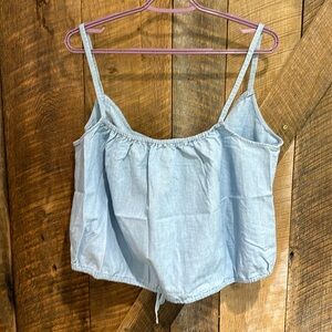 New with tags Madewell Chambray Meriden Top in Vineshire Wash size large
